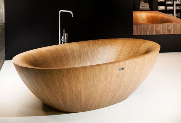 อ่างอาบน้ำทำจากไม้